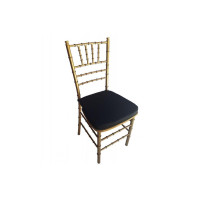 Cadeira Tiffany Bronze c/ almofada preta Cadeira Tiffany Bronze c/ almofada preta